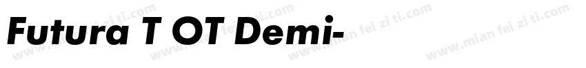 Futura T OT Demi字体转换